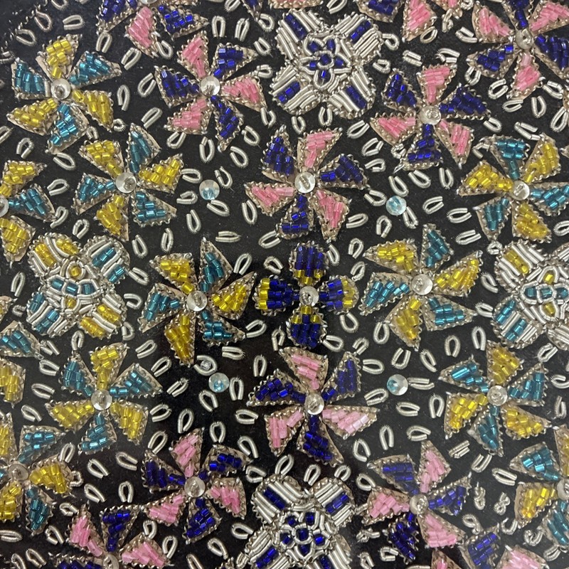 Beaded Mandala Style Artwork Hanging Picture 9 X 9 Inches gallery