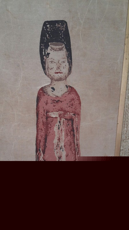 Pair of Batik Framed Artworks-Dyed Fabric on Wood-Taiwan 18.5 x 30 gallery