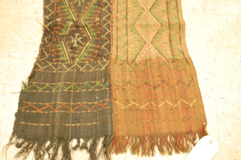 OLD,ANTIQUE FINE WOVEN CAUCASIAN KILIM Runner RUG 1.8x11 gallery
