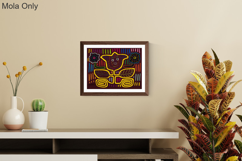 Smiling Tulip Flower Panama Mola gallery
