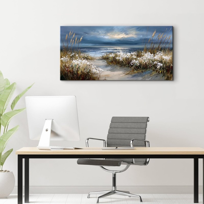 Vintage Coastal Wall Art Nature Floral Botanical Pictures Ocean Beach Scenery... gallery
