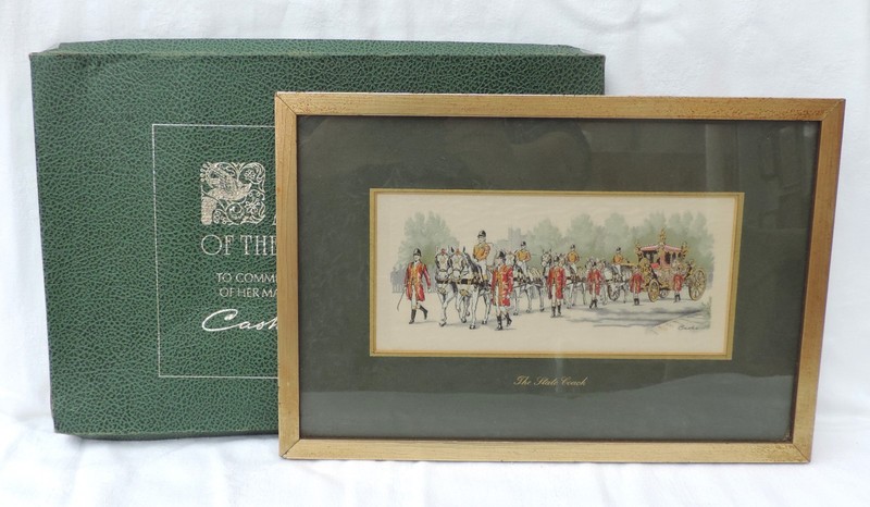Cash’s of Coventry woven silk picture – The State Coach
