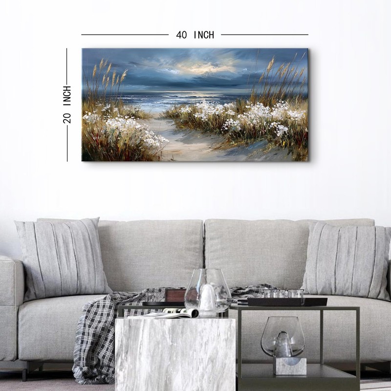 Vintage Coastal Wall Art Nature Floral Botanical Pictures Ocean Beach Scenery... gallery