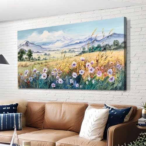 Rustic Farmhouse Canvas Wall Art Large Abstract 48"L x 24"W rustic scenery gallery