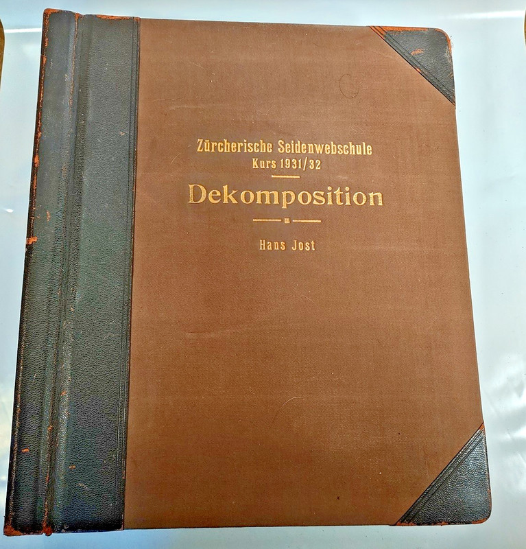 Zurcherische Seidenwebschule Kurs 1931/32 Dekomposition Silk Weaving Hans Jost