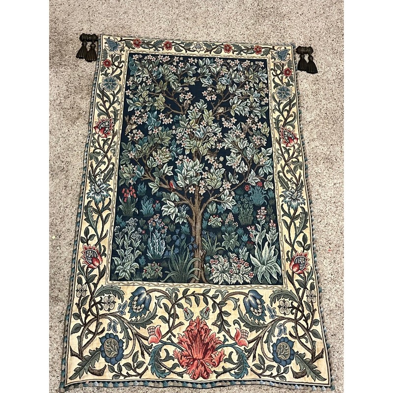 The Tree of Life Wall Tapestry William Morris Belgian