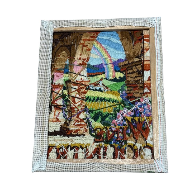 Wine Country Vineyard Rainbow Wool Needlepoint Tapestry 16x20 Wall Art Decor gallery