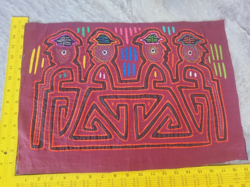 kuna panel mola unframed WALL HANGING imported from Panama original 2251