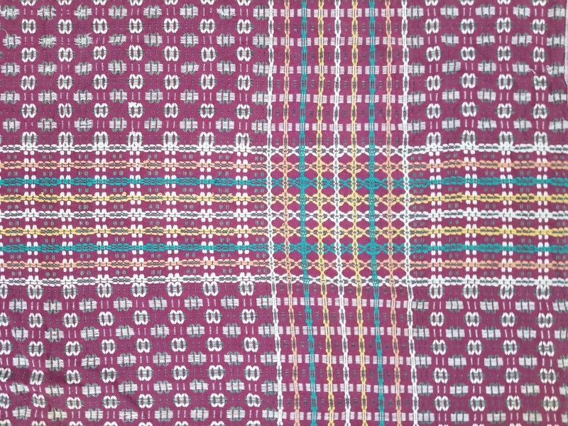 Vintage Handwoven Bangladeshi Nakshi Kantha Style Throw 213x142cm gallery