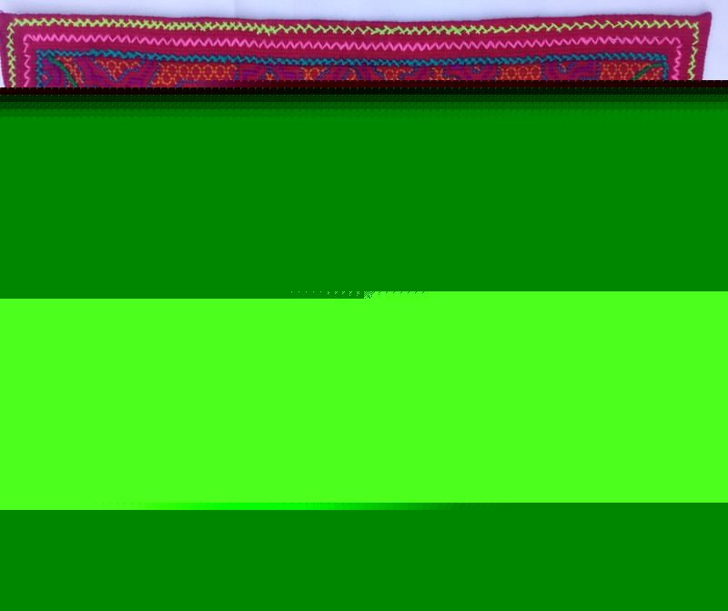 Shipibo Native Hand Embroidery textile 20″ X 18″