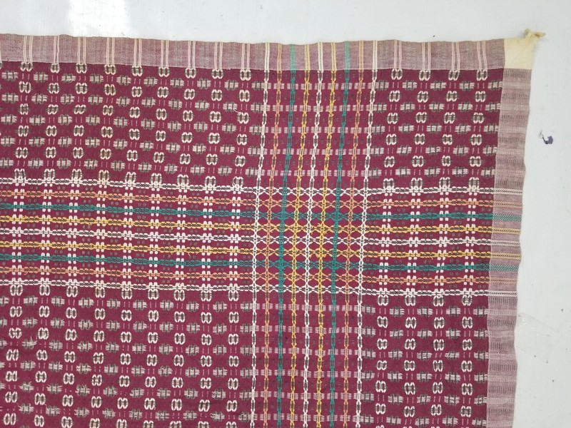 Vintage Handwoven Bangladeshi Nakshi Kantha Style Throw 213x142cm gallery