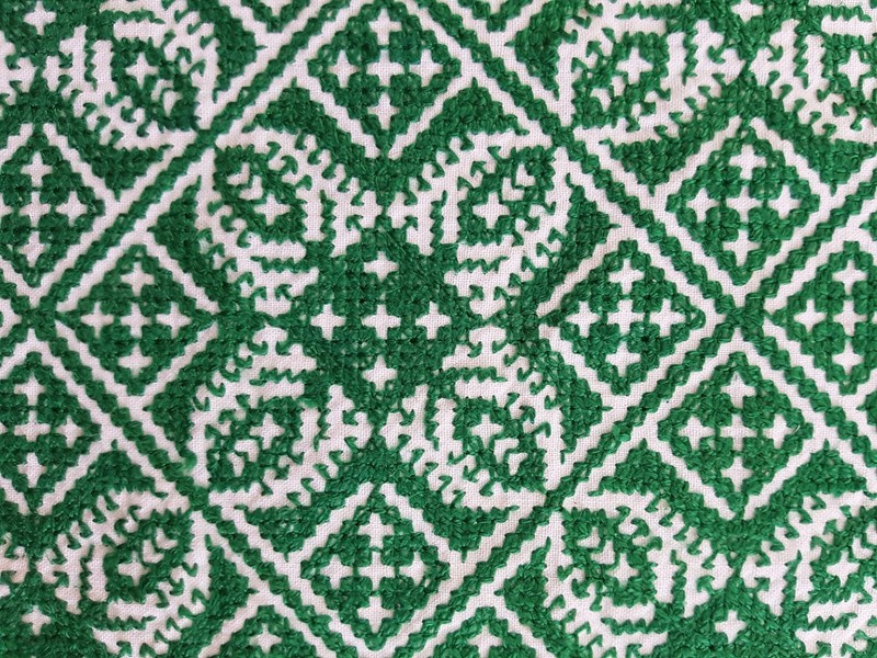 Vintage Traditional Moroccan Embroidered Panel 272x228cms gallery