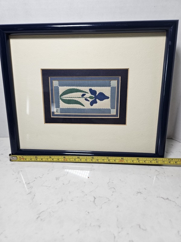 Alice Woodrome 2 Framed Quilted Serigraph Art Iris And Cow gallery