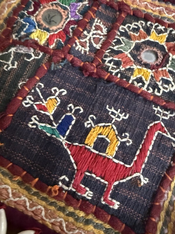Vintage Indian Banjara mirror embroidery rabari kutchi ethnic tribal patch gallery