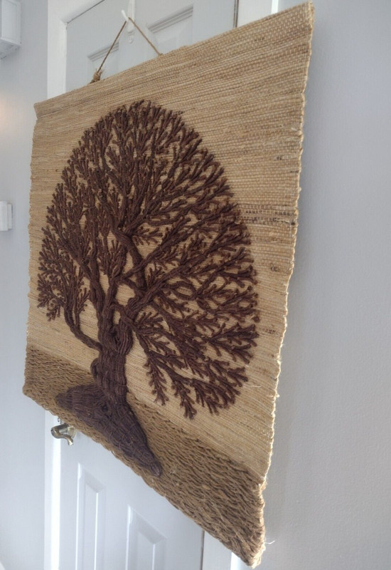 Indian Tree of Life Don Freedman Woven Tapestry Wall Hanging Fiber Art gallery