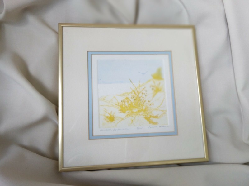 Carole Battle Art Limited Edition Embossed Watercolor «Halebell-by-the-Sea»