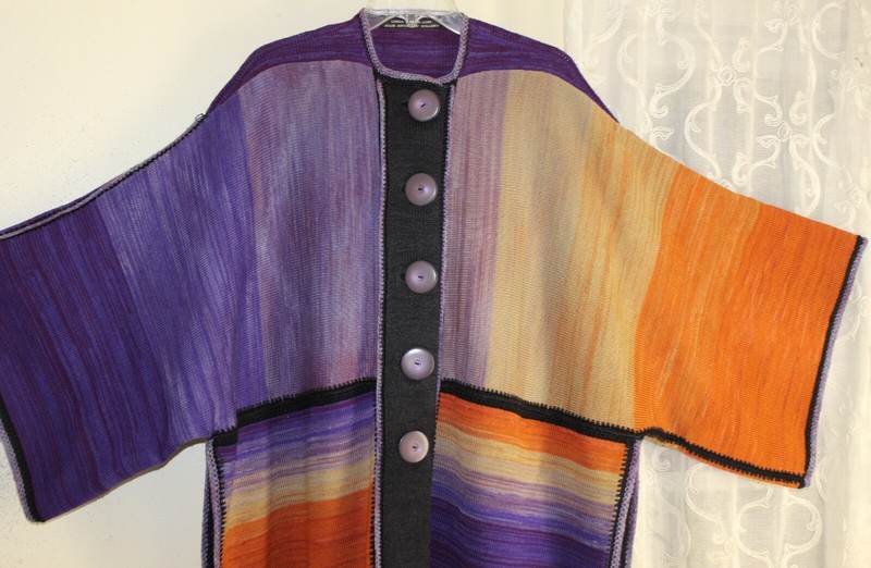 AMAZING! Linda Mendelson OS S M L XL 1X 2X Wool Artist Art-Wear NYC Sweater Coat gallery