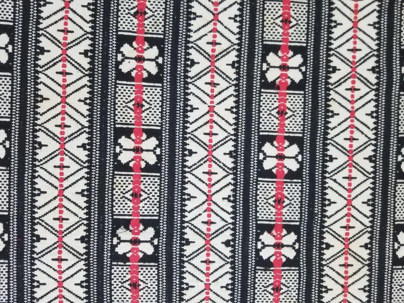 Vintage Traditional Moroccan Handwoven Tribal Textile Panel 51x37in gallery