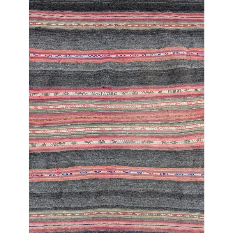 Vintage Traditional Bolivian/Andean Handwoven Manta Wool Textile 43x42in gallery