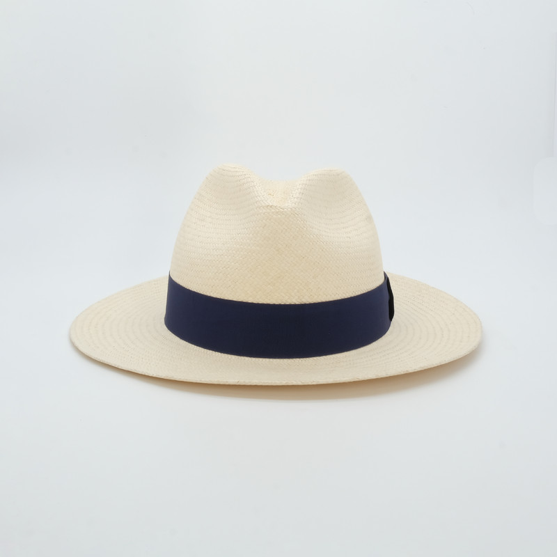 Genuine Panama Hat, Handwoven in Ecuador / Classic Fedora Straw Hat + Gift box