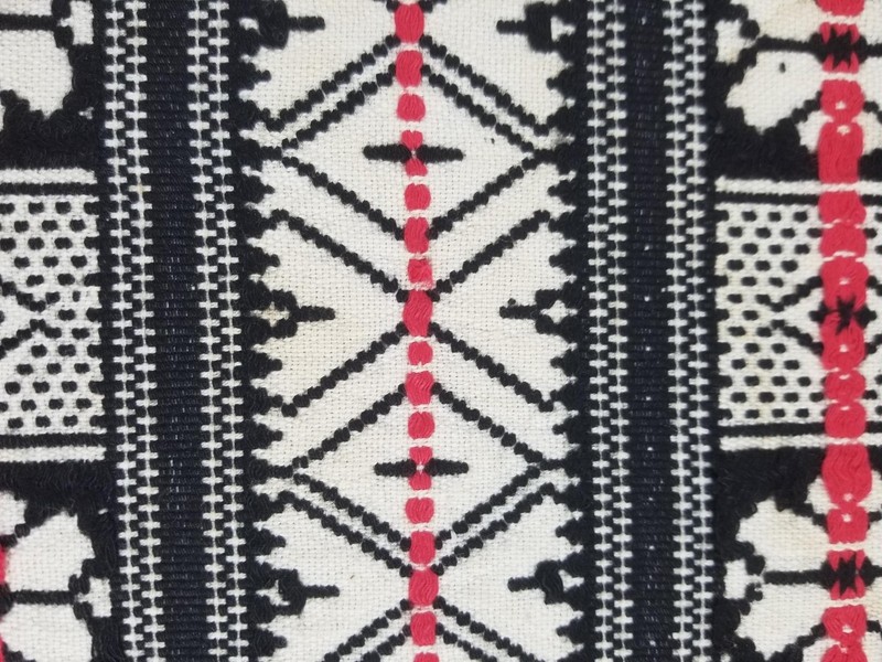 Vintage Traditional Moroccan Handwoven Tribal Textile Panel 51x37in gallery
