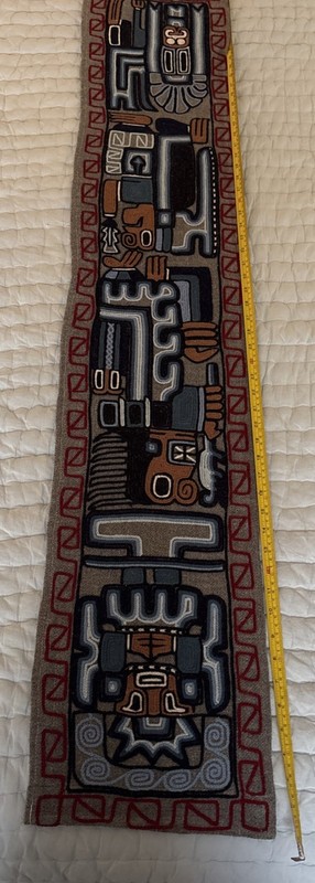 Maya Style Textile 57”x10” Beautiful