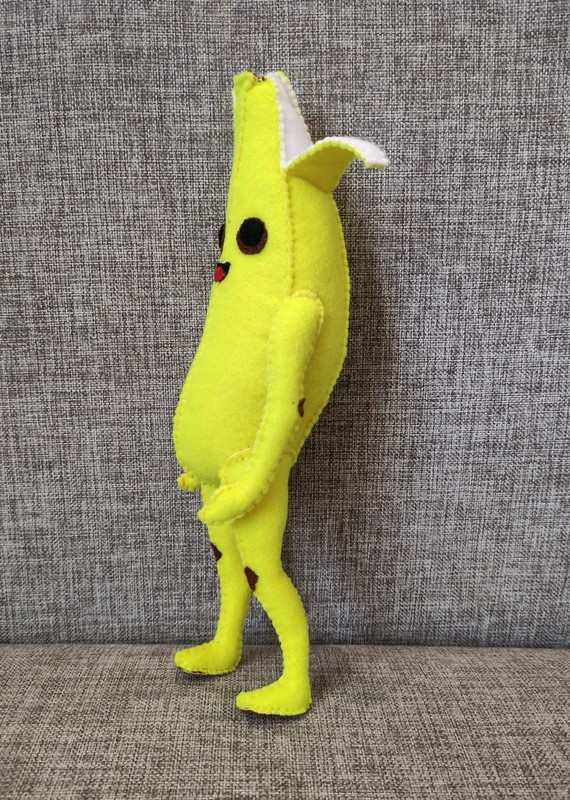Fortnite Peely. One of a Kind, hand stitched.