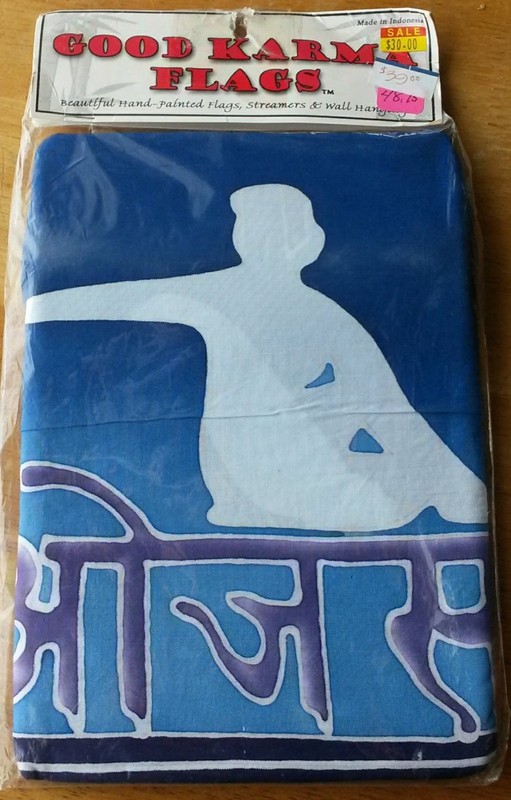 Decorative Prayer Good Karma Path Of Yoga Garden Boho Meditation Flag Set F0047