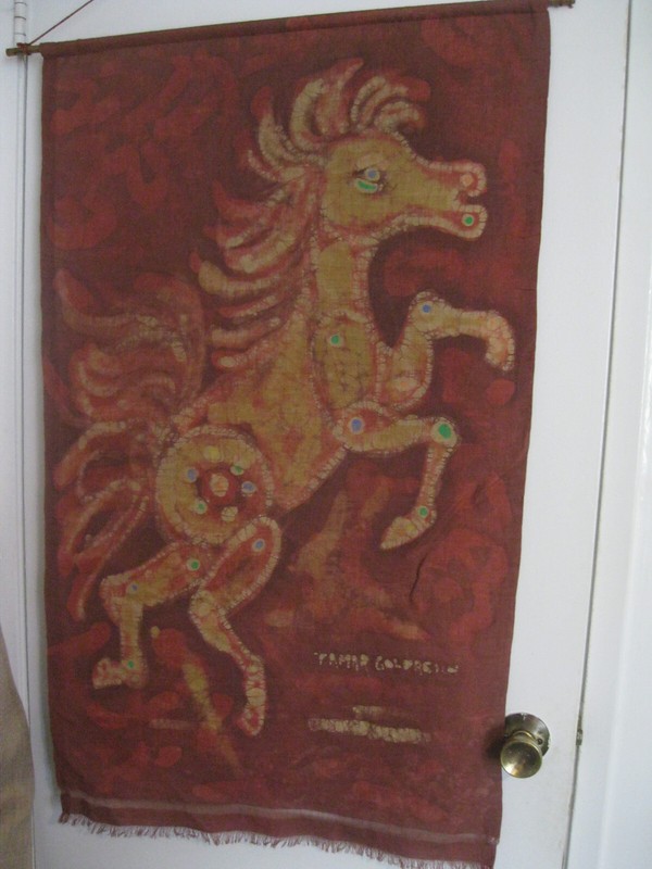 HORSE Screen Print on Fabric Wall Hanging gallery