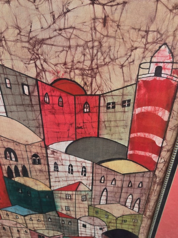 Stunning Batik Tapestry: "Old City of Jerusalem" by Michael Gruenbaum gallery