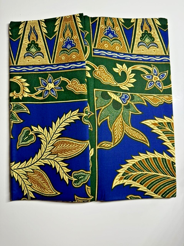 Kain Batik Vintage Original 100% From Indonesia. 1Pc BLUE Color Shipping DHL gallery
