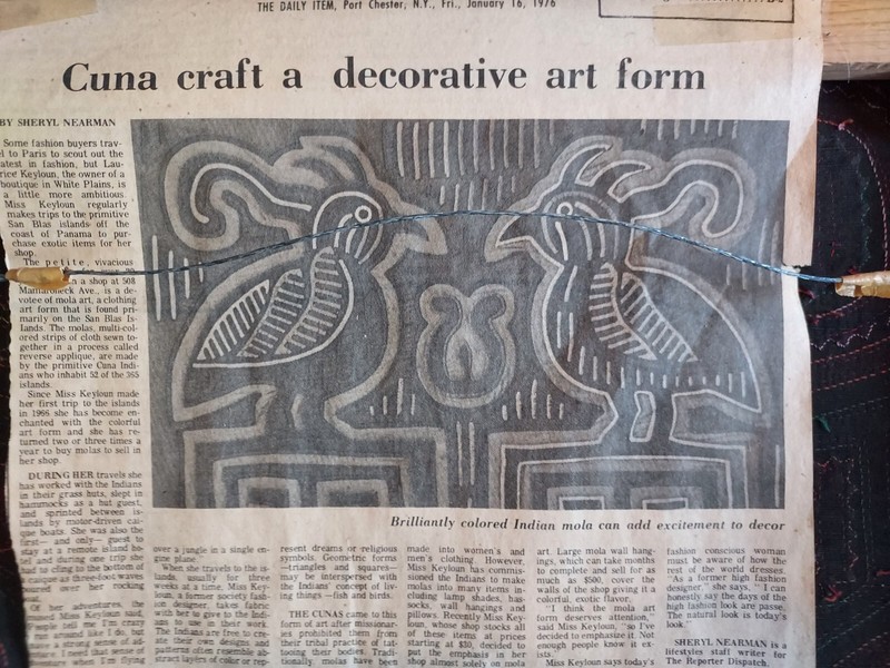 1970s Cuna Indians Framed Quilt Art gallery
