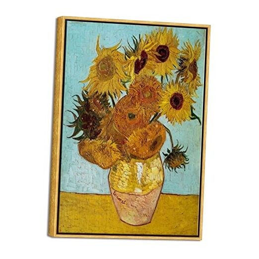 Framed Wall Art of Sunflower by Vincent Van Gogh Paintings Reproduction