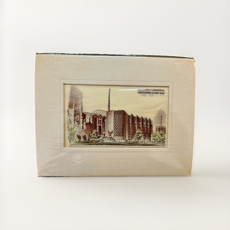 Vintage J & J Cash Woven on A Jacquard Loom – Coventry Cathedral 1962 – Sealed