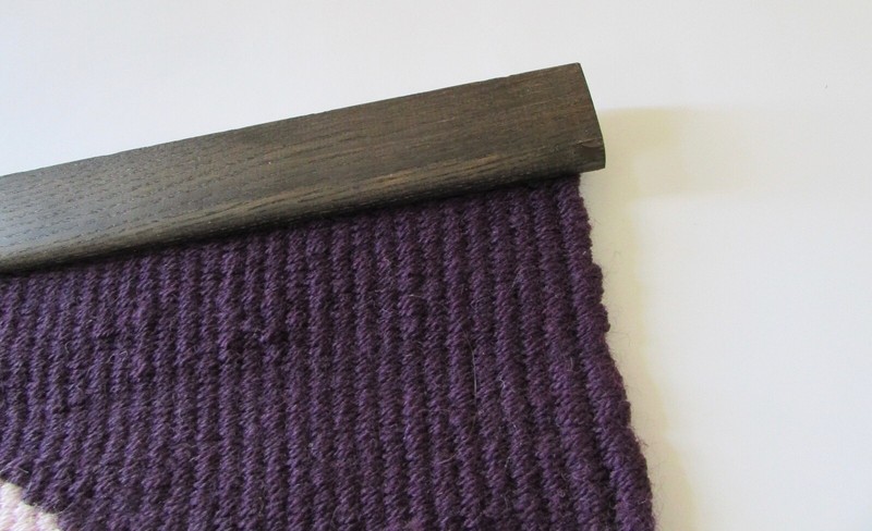 Mid Century Hippie Purple Monument Valley Wool Tapestry Wall Hanging gallery