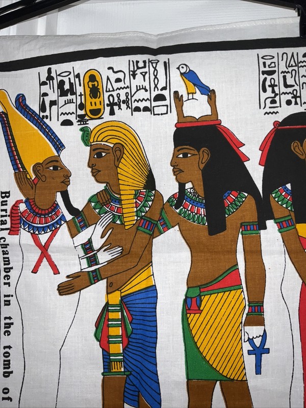 large hand towel or art Egyptian burial chambers tomb of TUTANKH gallery