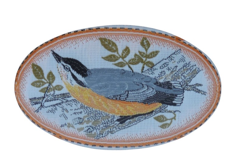 Cash's of Coventry Woven Silk Picture - Birds - Nuthatch gallery