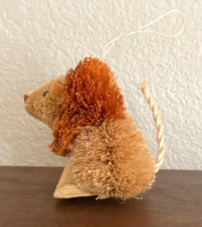 BRISTLE BRUSH LION Collectible Art 3-1/2 " H gallery