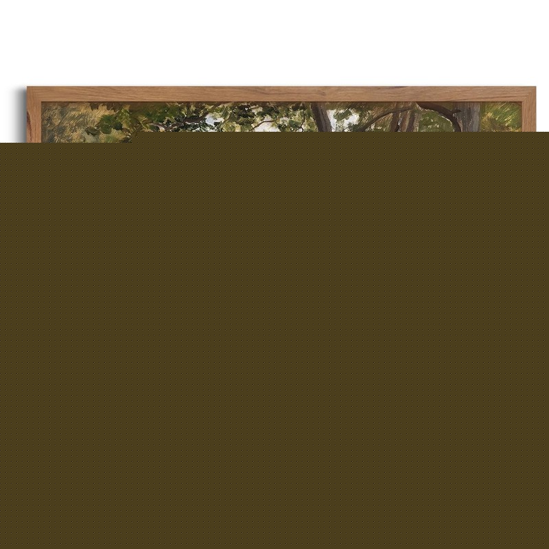 Vintage Wall Art Green Forest Lake Trees Canvas Art Prints Nature Landscape P…