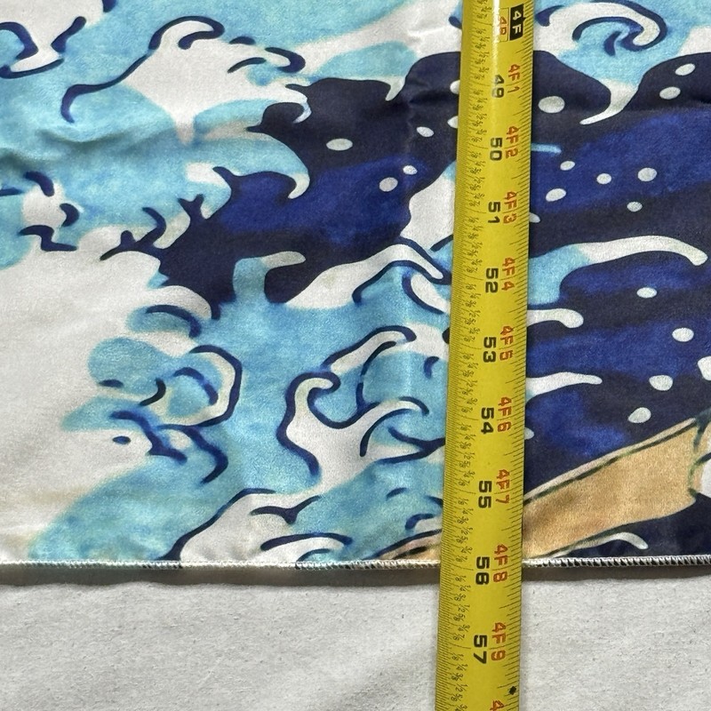 Fabric HOKUSAI The Great Wave 56x50” Museum Wall Art Hanging Japanese Mt Fuji gallery