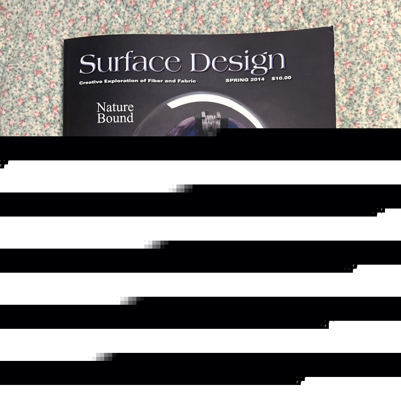 Surface Design Magazines-Creative Exploration Of Fiber And Fabric.Lot Of 3 2014. gallery