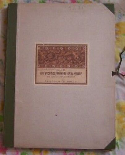 Textile Weave Fabric Color Folio Lithograph Ornaments Swatch Patterns Embroidery