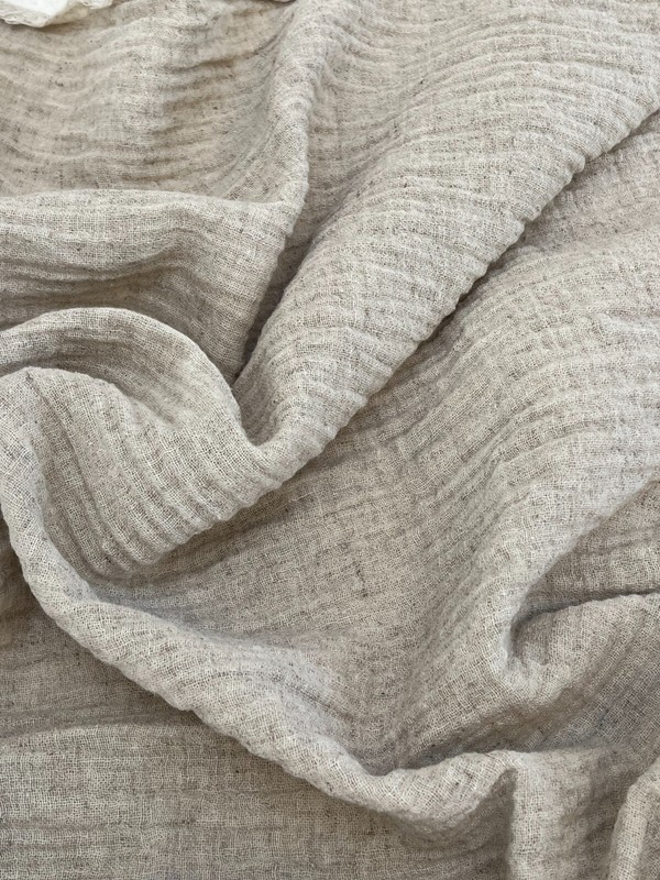Muslin Fabric By The Yard - Organic Muslin Fabric - Linen Muslin Fabric- 2 Layer gallery