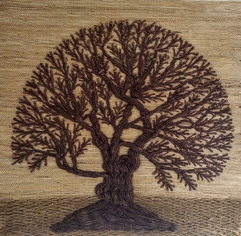 Indian Tree of Life Don Freedman Woven Tapestry Wall Hanging Fiber Art