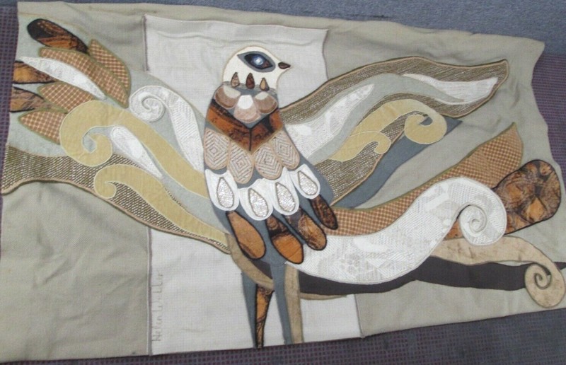vintage HELEN WEBBER 63×35 TAPESTRY WALL ART 4/50