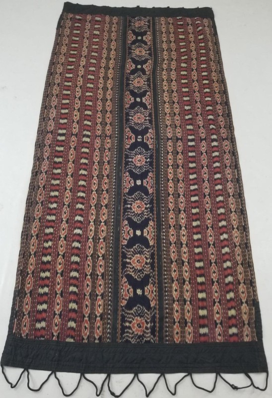 Vintage Traditonal Indonesian Hand-woven Tenun Textile 219x99cm