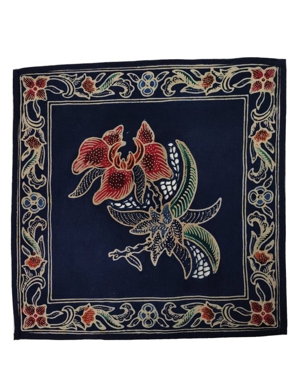 Batik art original flower print from Java Indonesia cotton multi-use cloth new