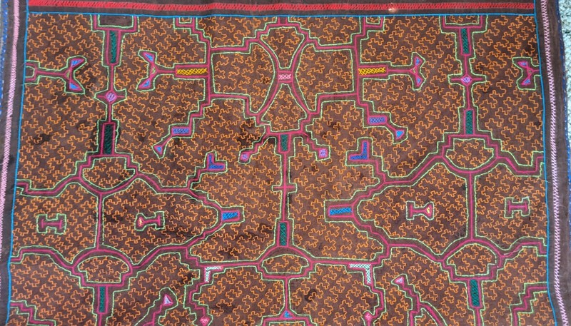 CHAKRUNA AYUHUASCA DESIGN TEXTILE CRYSTALLINE STRUCTURE SHIPIBU INDIANS PERU gallery