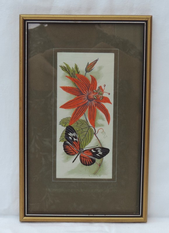 Cash’s of Coventry woven silk picture – Butterflies – Passionflower