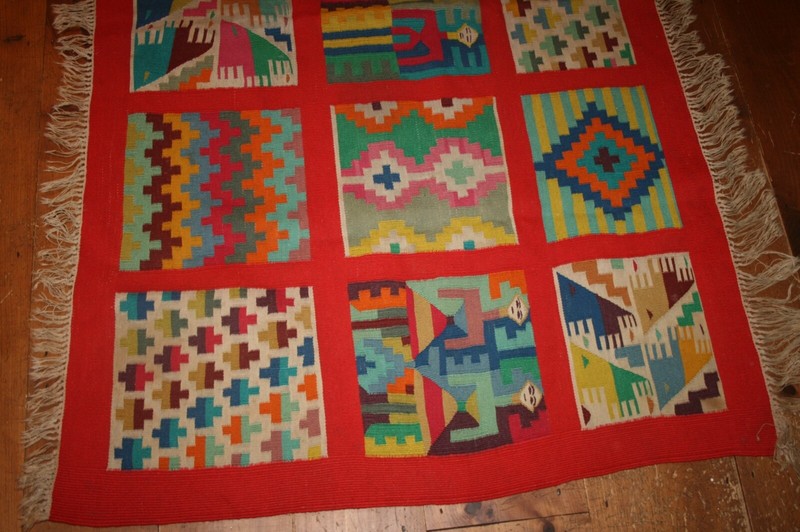 VTG Kilim Rug Gafsa Tunisia African Berber Pictorial Textile Tapestry Folk Art gallery
